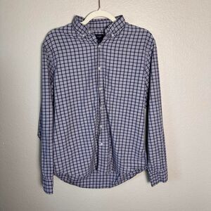 J.Crew Men's Grid Plaid Button-Down Shirt Size M Business Casual